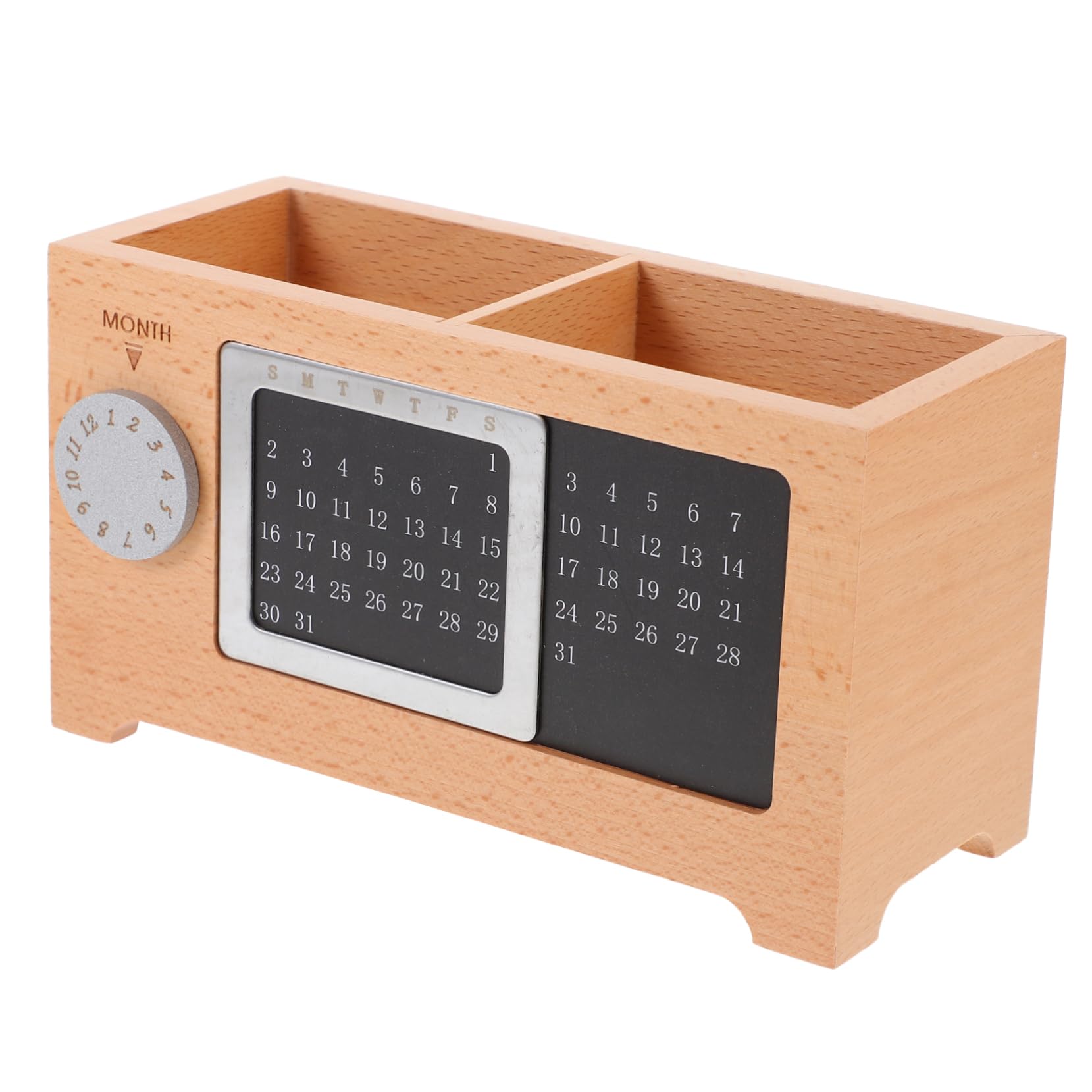 Organisateur de stylos bois support créatif pour pinceaux et accessoires maquillage bureau