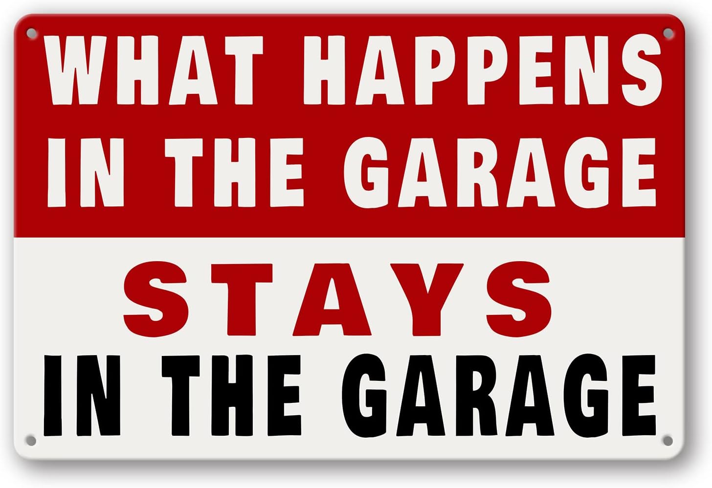 Metal Tin Garage Sign Man Cave Wall Decor For Men What