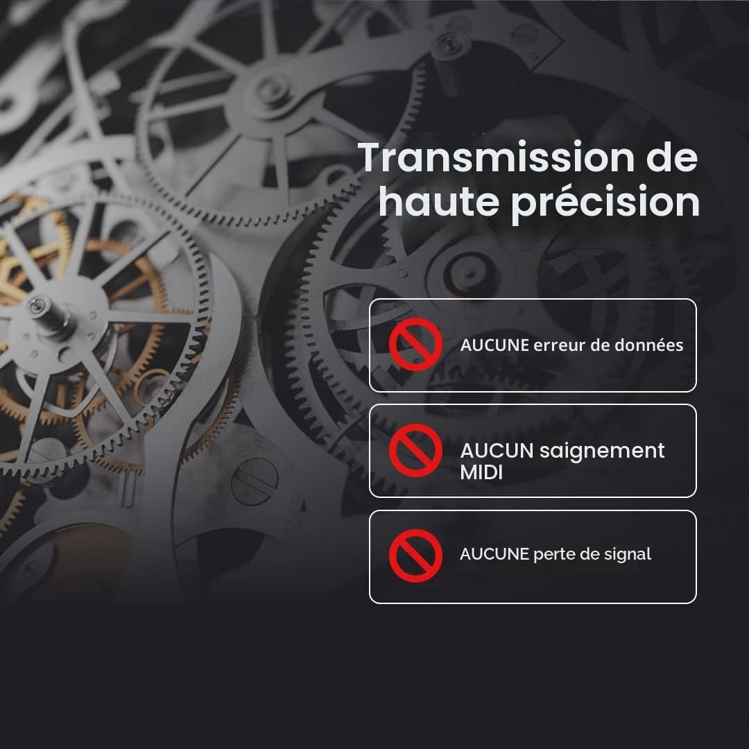 CME MIDI Thru5 WC – Répartiteur DIN 5 Broches 1 Entrée / 5 Sorties, Compatible SysEx, Clock et MPE, Extension Bluetooth Optionnelle