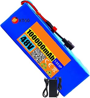 Ebicycle Bike Lithium Battery Pack 48V 100Ah Electric Bicycle Battery with Charger and BMS Protection Board for 200W-1000W Ebike Electric Bicycles Mountain Bikes