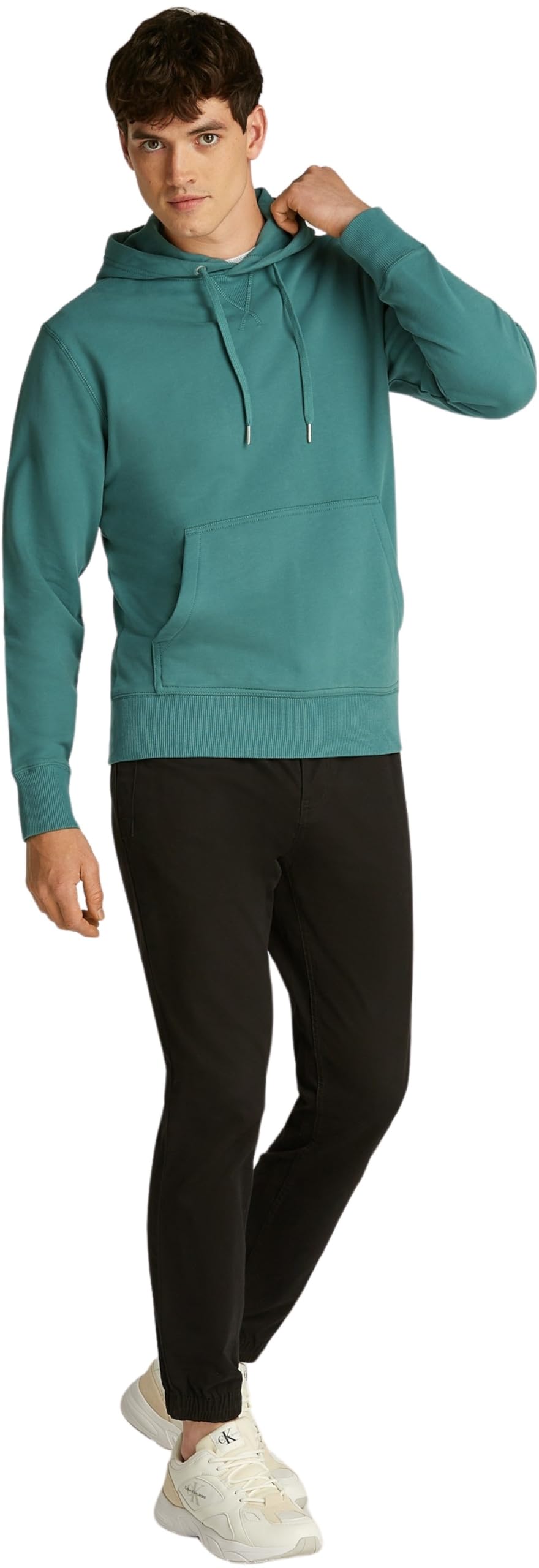 Calvin Klein Felpa Uomo Badge con Cappuccio