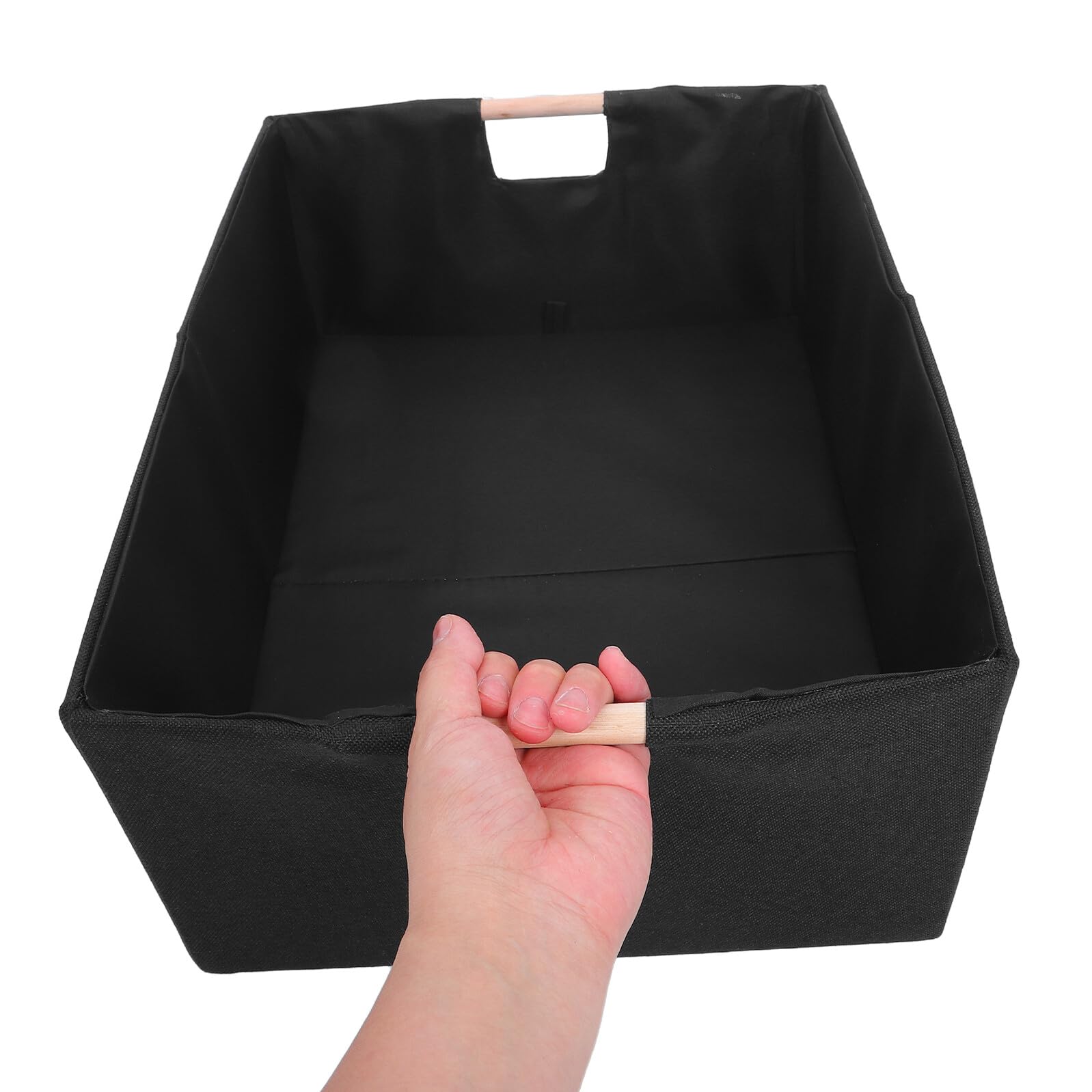 Ipetboom 2 Stück 2 Stück Faltbare Stoff Aufbewahrungskörbe mit Griff 42x31x17cm Rechteckige Aufbewahrungsboxen zur Organisation von Kleiderschrank Regal und Kinderzimmer