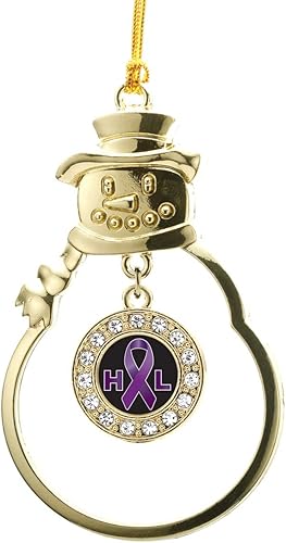 Miniatura 36 de Inspired Silver - Esquema de Virginia Occidental - Adorno de Navidad dorado - Adorno circular para árbol de Navidad con circonita cúbica