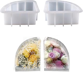 Large Resin Molds,Bookend Resin Molds,Large Geode Book Organize Resin Molds Silicone,Crystal Epoxy Deep Resin Molds,Epoxy Resin Molds for Flowers Preservation,Bookends DIY(Sector)
