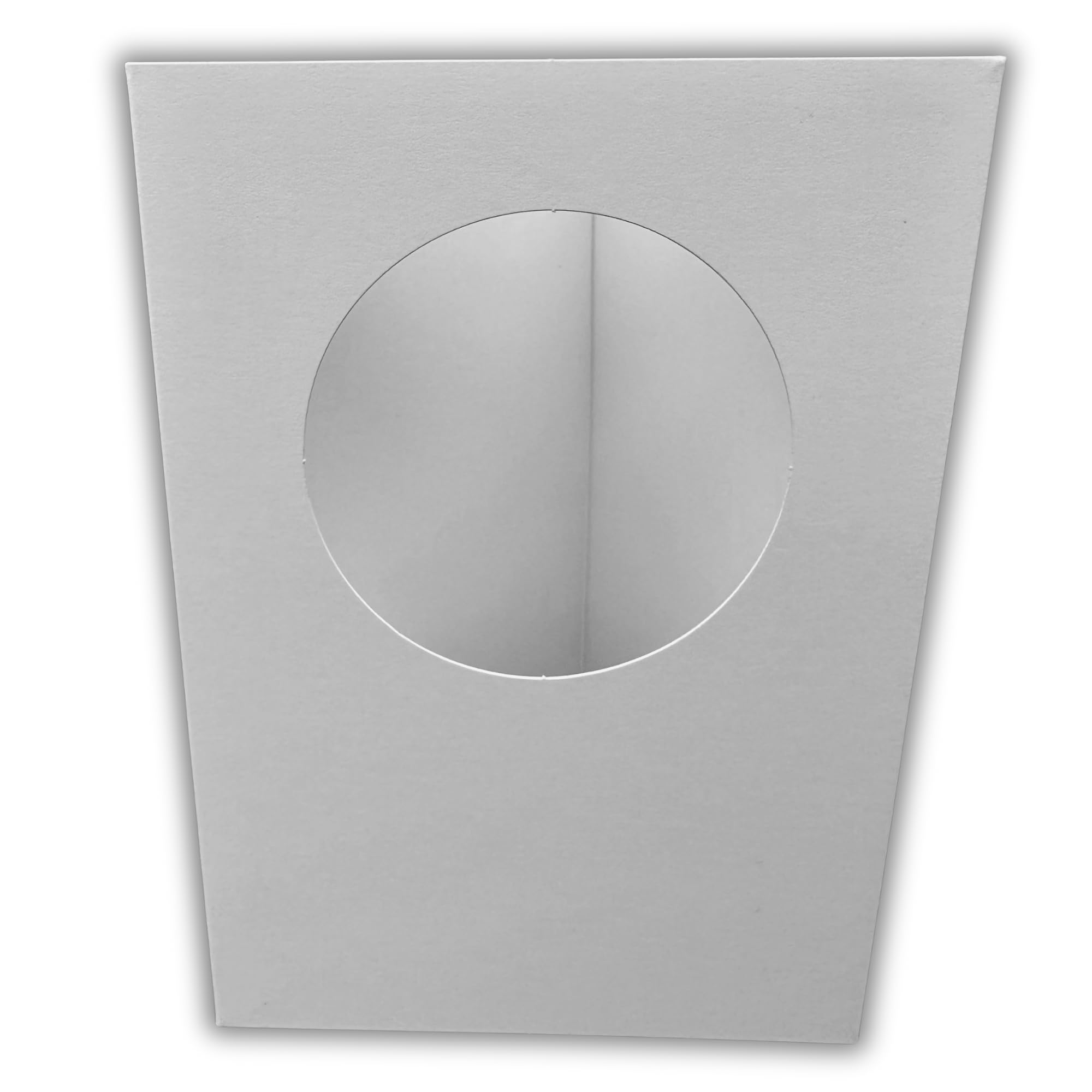 Stella Weds 10 Pack A6 White Rounded Top Circle Aperture Card Blanks & Envelopes, Tri-Fold - Image 4