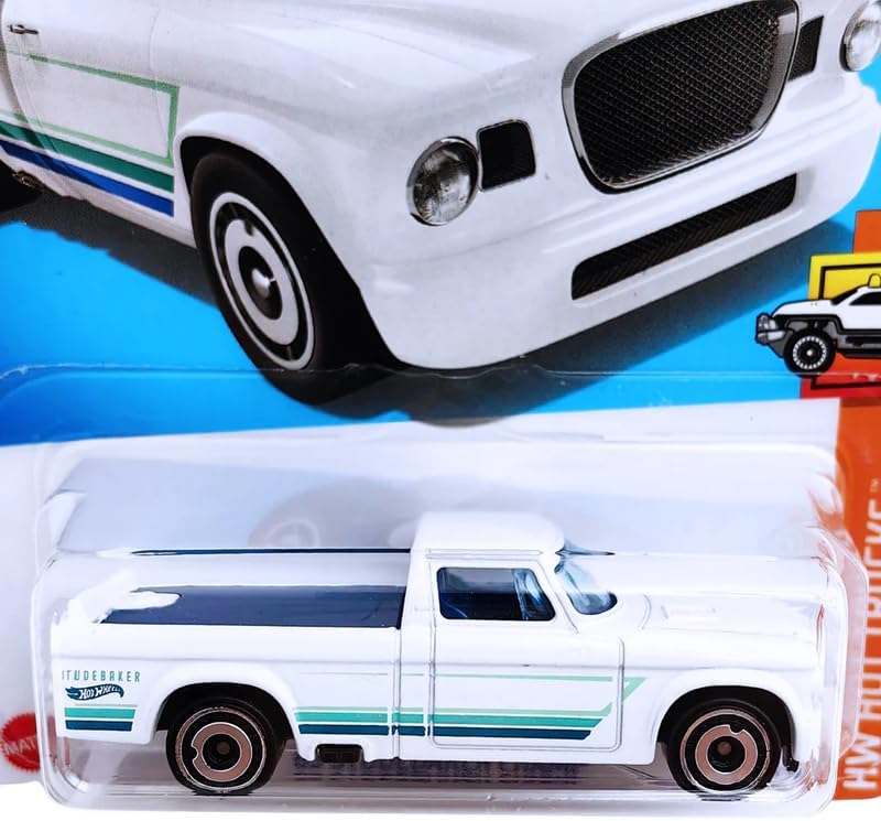 Hot Wheels 63 Studebaker Champ (White), HW Hot Trucks 9/10