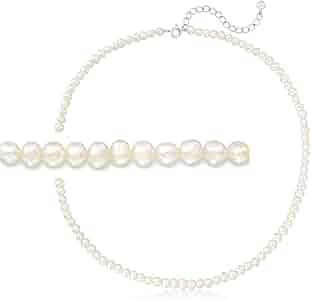 Amazon.com: Ross-Simons 3.5-4.5mm Cultured Pearl Choker