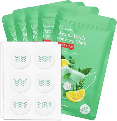 Miniatura 6 de Gya Labs Pegatinas de aroma de lavanda para máscaras  100% natural aceite esencial calcomanías de aromaterapia para refrescar el aliento para