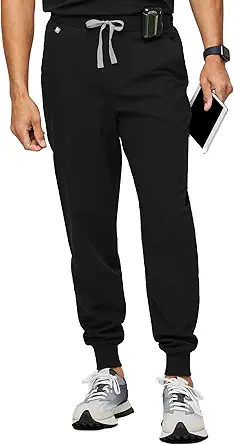 Tansen Jogger Scrub Pants for Men, Slim Fit, 5 Pockets, 4-Way Stretch