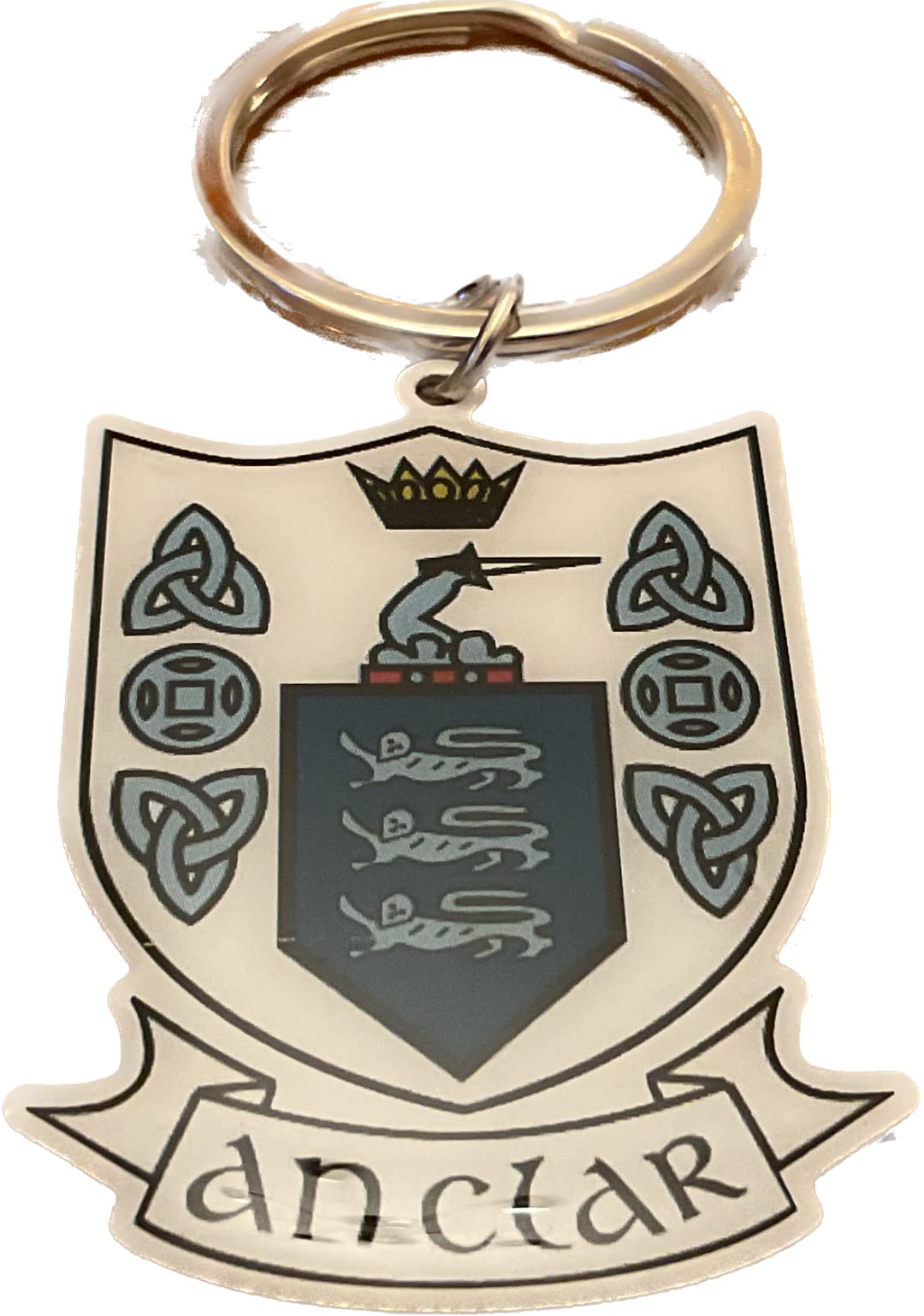CLARE Official ALL IRELAND GAA County crest ultra thin metal keyring