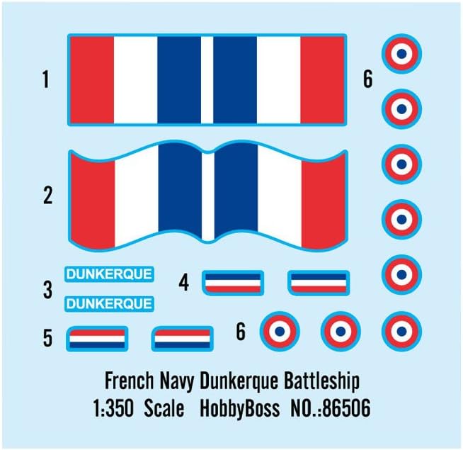 French Navy Dunkerque Battleship 1/350 Ship Model Kit