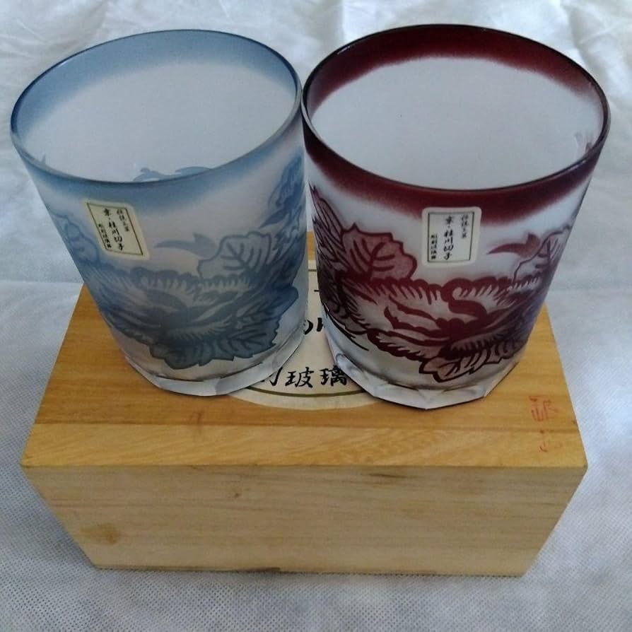 【美品】切子 ガラスジョッキ ペアセット 楽天市場】ガラス 切子ビールジョッキー ペア セット 400cc コ