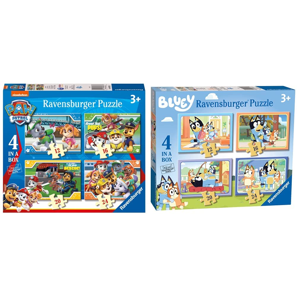 Jigsaw Puzzle For Kids Paw Patrol Ravensburger Jigsaw Puzzle - 4 In A ...