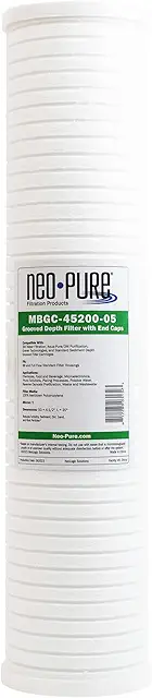 20" Big Blue 5 Micron Sediment Filter Cartridge for Whole House Water Filtration