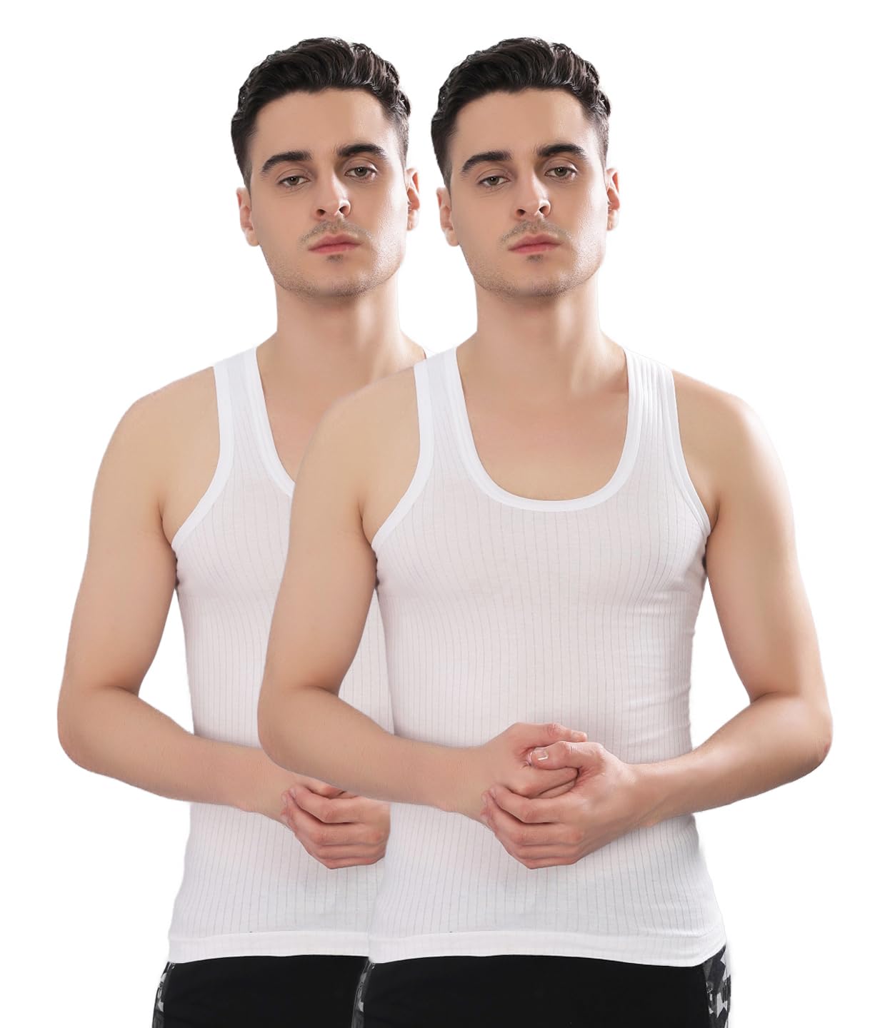 Dollar Bigboss Men's Solid Regular Fit Vest