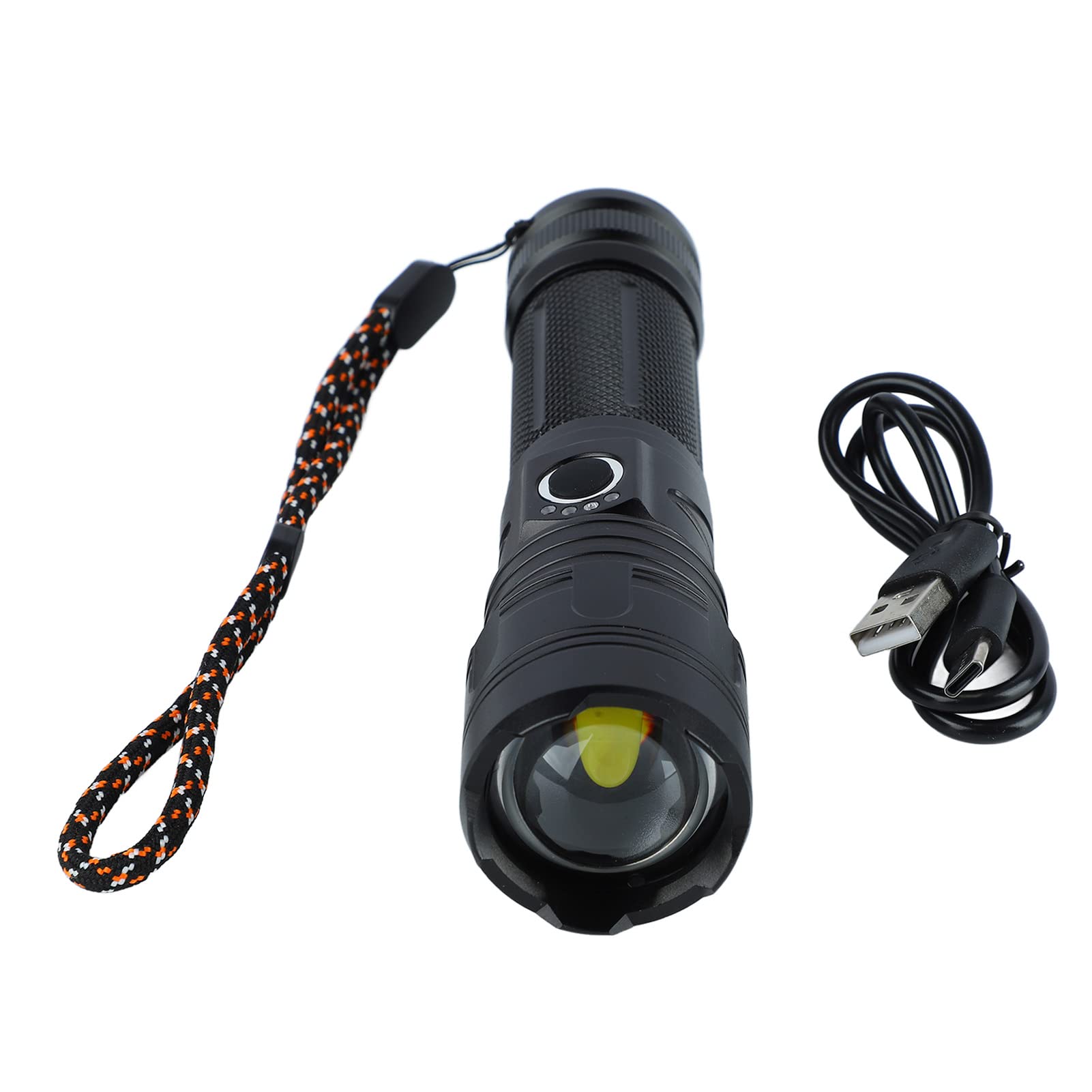 NimomoU S B Flashlight Retractable Flashlight Super Bright Long Range USB Flashlight for Outdoor Camping