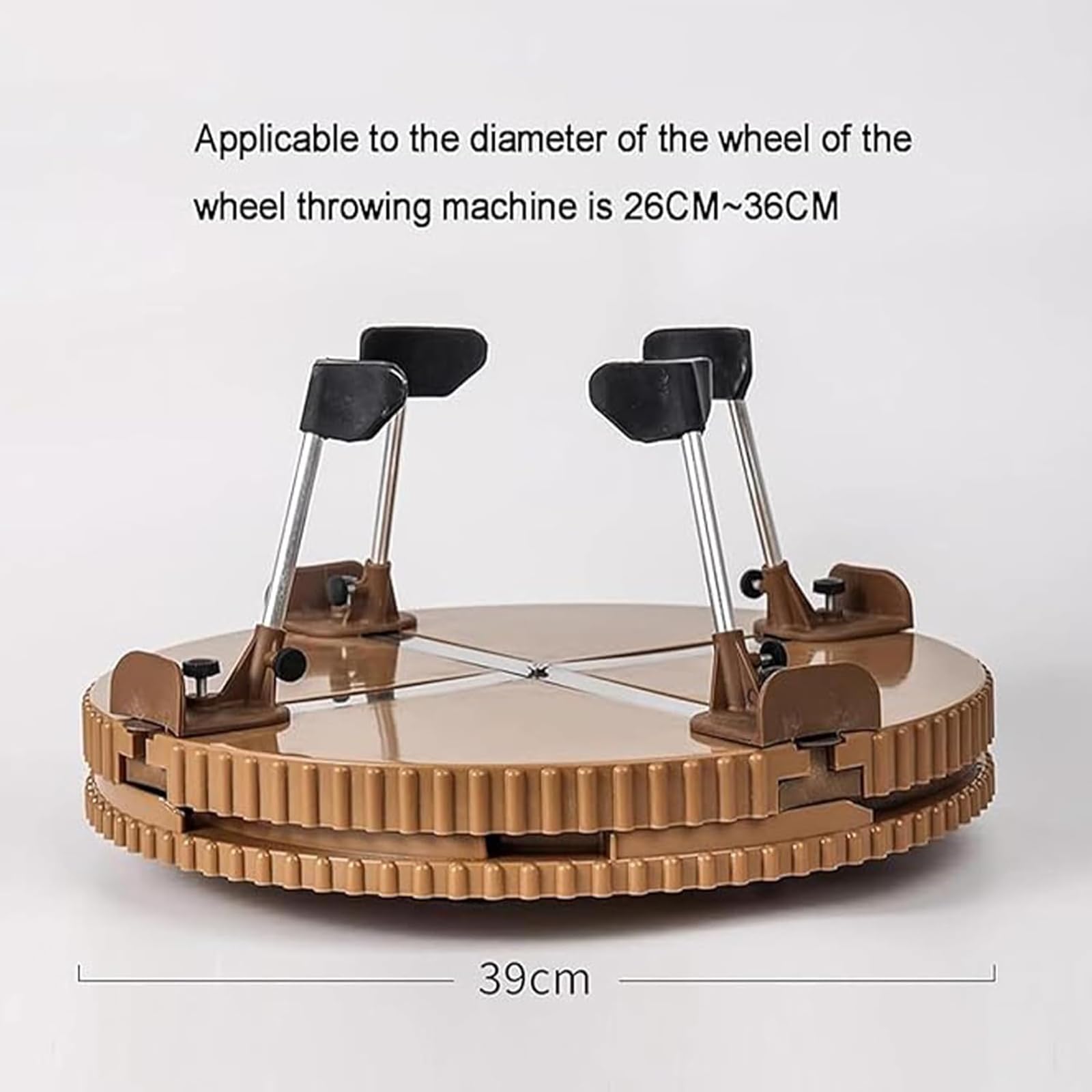 Herramienta giratoria de cerámica con clips de recorte, ABS duradero y materiales metálicos, abrazadera ajustable para proyectos de cerámica, ideal para principiantes y profesionales