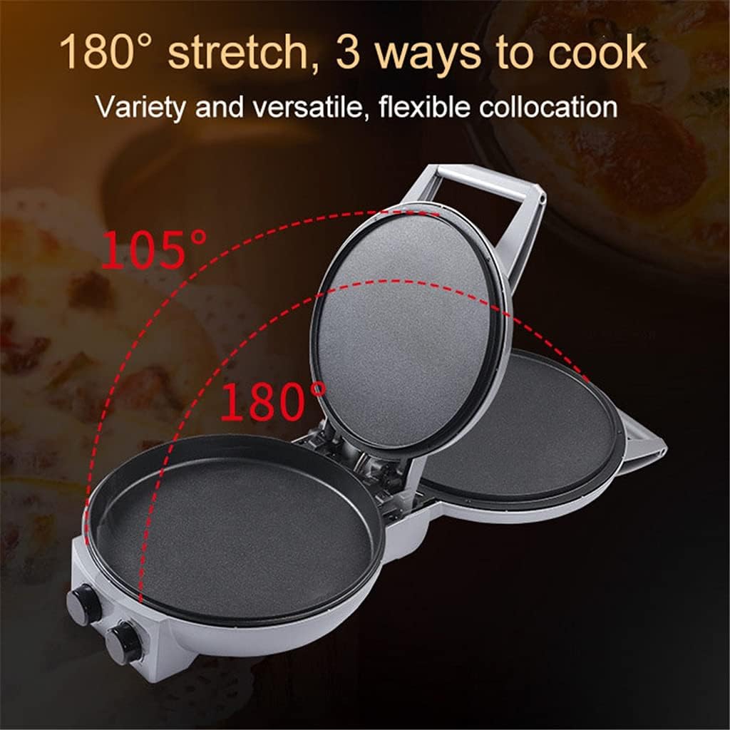 Electric Pancake Crepe Maker Sided Heating Pizza Pan BBQ Steak Frying Machine Barbecue Baking Grill Skillet