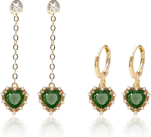 Miniatura 3 de ZeaLian Abalorios de corazón de cristal de aleación chapada en oro para hacer joyas, pulseras, collares, aretes, colgantes, suministros de