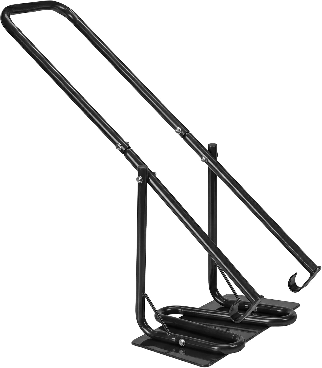 Relaxdays Trash Can Press, Metal Plate Waste Thickener Waste Plastic, Manual, Steel, Black