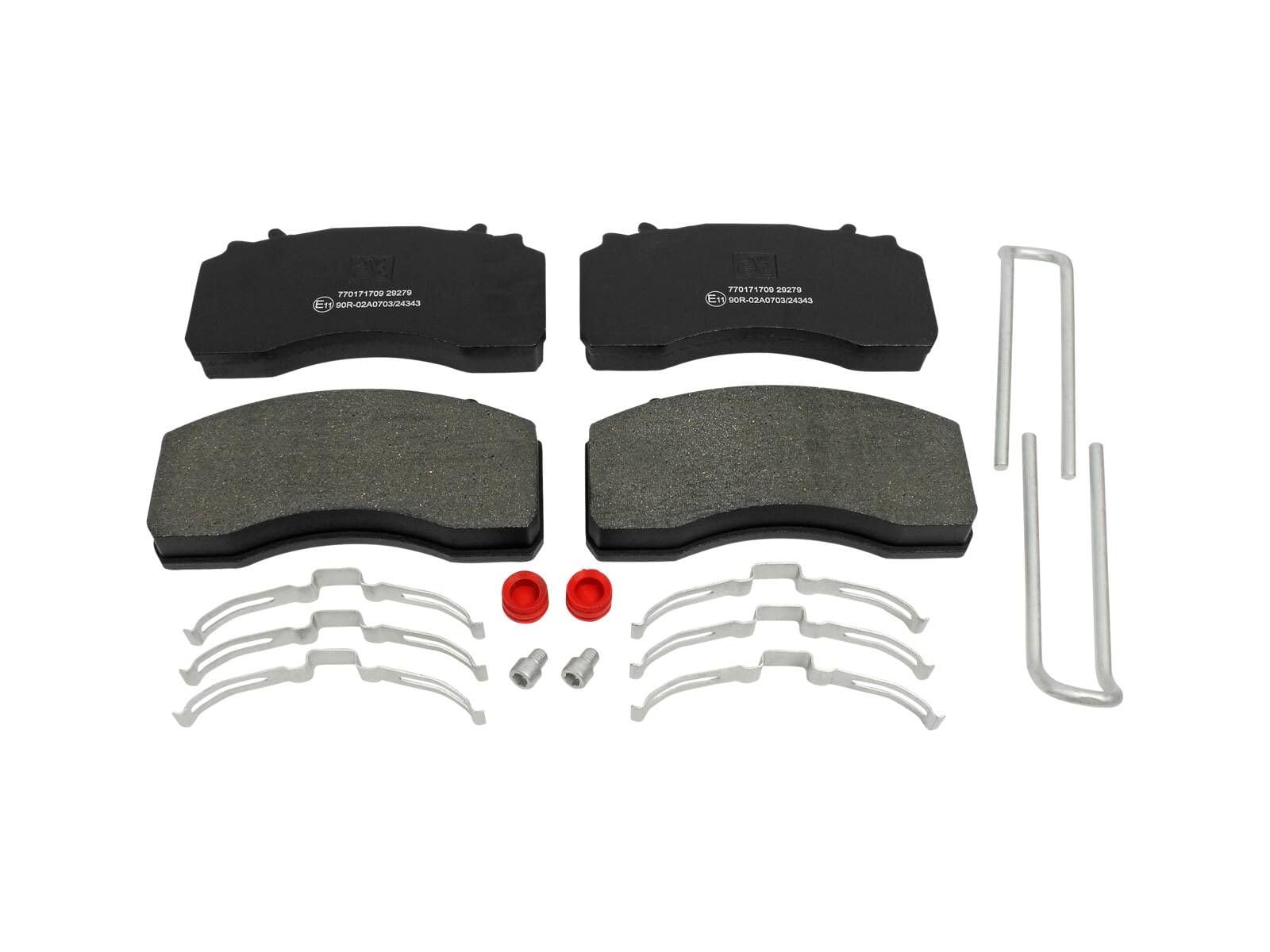 DT Spare Parts Juego de pastillas de freno Trasero Delantero 3.96408 Juego de pastillas de freno Compatible con MERCEDES-BENZ Citaro O 530 ATEGO ACTROS MP4 / MP5, SCANIA 4 - series
