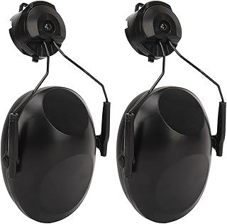 Dioche 1 Pair Helmet Attachable Ear Muff Noise Canceling Soft Comfortable Ear Protection Sound Blocking Ear Muff for Industry Factory