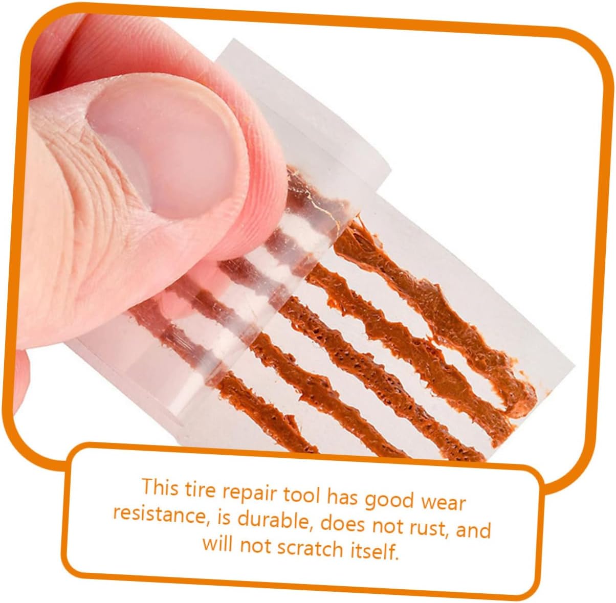 POPETPOP Bike Tire Stainless Steel Tubeless Re Strip Stickers Fix