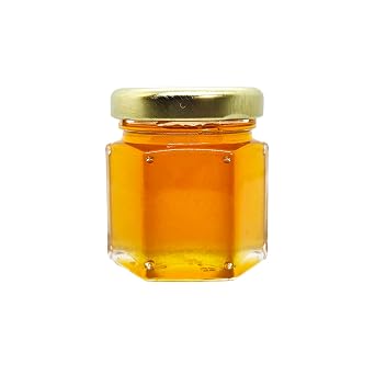 Star Thistle Honey 2oz Case of 24 - Sleeping Bear Farms Pure Michigan Honey Mini Jars Wholesale - Bulk Small Honey Jars for Gifts Events and Favors - Individual Portion Raw Michigan Honey