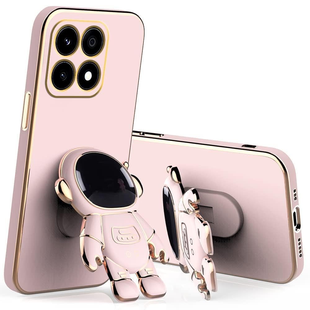 mars trading for motorola moto edge 60 pro 5g case cute 3d astronaut hidden stand design camera shockproof protection soft back cover for motorola moto edge 60 pro 5g (pink)