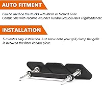 Vista 4 de Emblema de rejilla frontal tricolor, calcomanías de emblema para camiones, accesorios para automóviles compatibles con Toyota Tacoma 4Runner Tundra