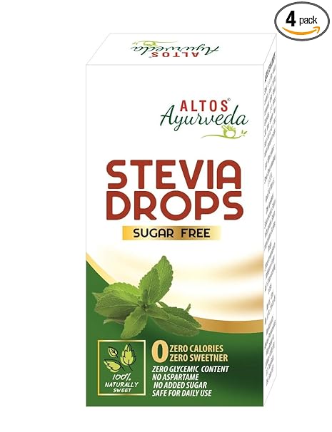 Altos Ayurveda -Stevia Drops - Sugar free (pack of 2)
