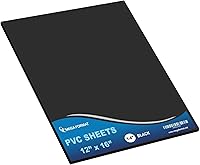 Vista 109 de Mega Format Hojas de plástico de PVC expandido, hoja blanca rígida de 6 x 12 pulgadas para manualidades, señalización y exhibiciones, tablero de PVC