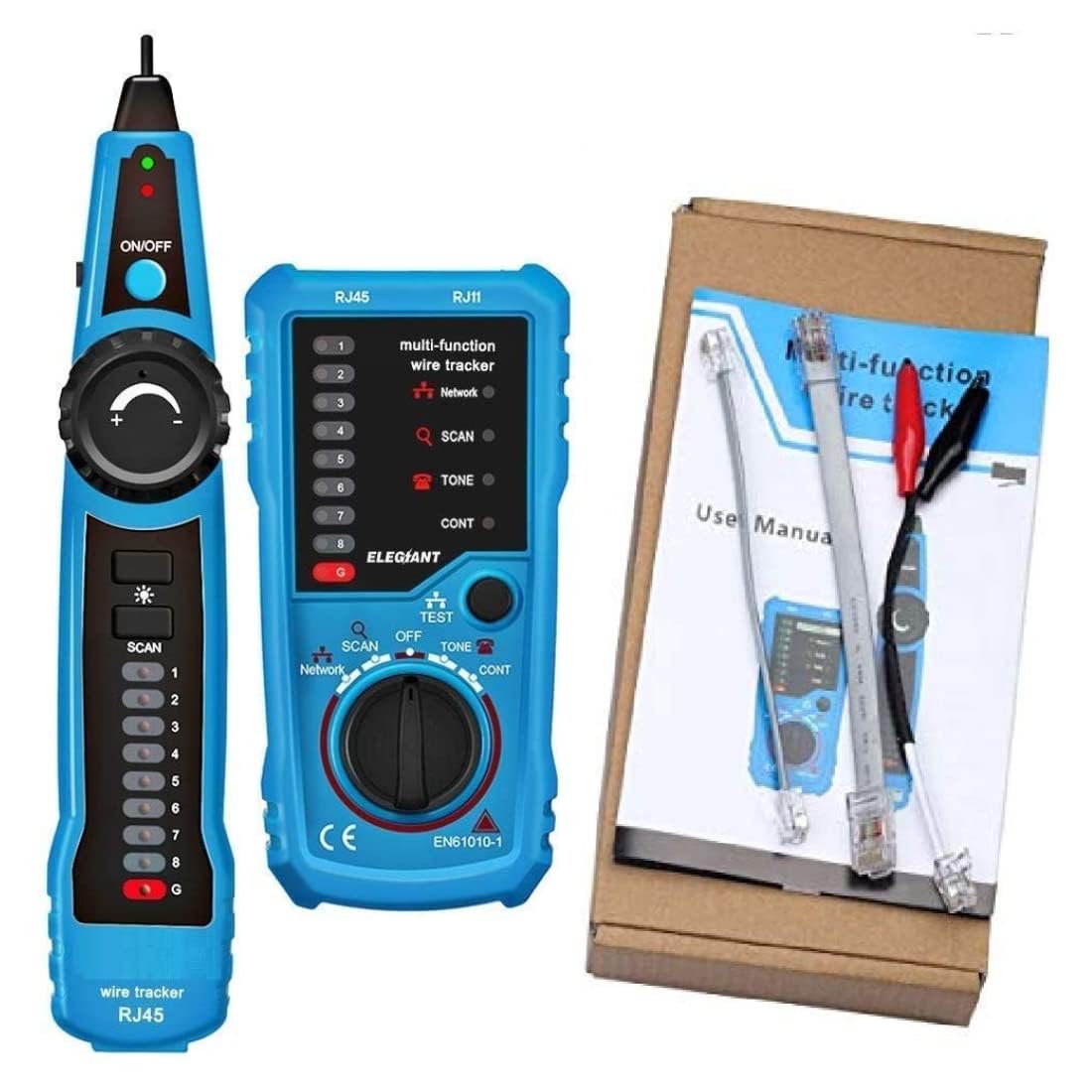 RJ11 RJ45 Wire Tracker Lan Tester Network Cable Tester Wire Tester Pen Line Tester Wire Tracker Lan Cable Tester(Battery Powered, Blue) (B0D6NLLS76) Amazon Price History, Amazon Price Tracker
