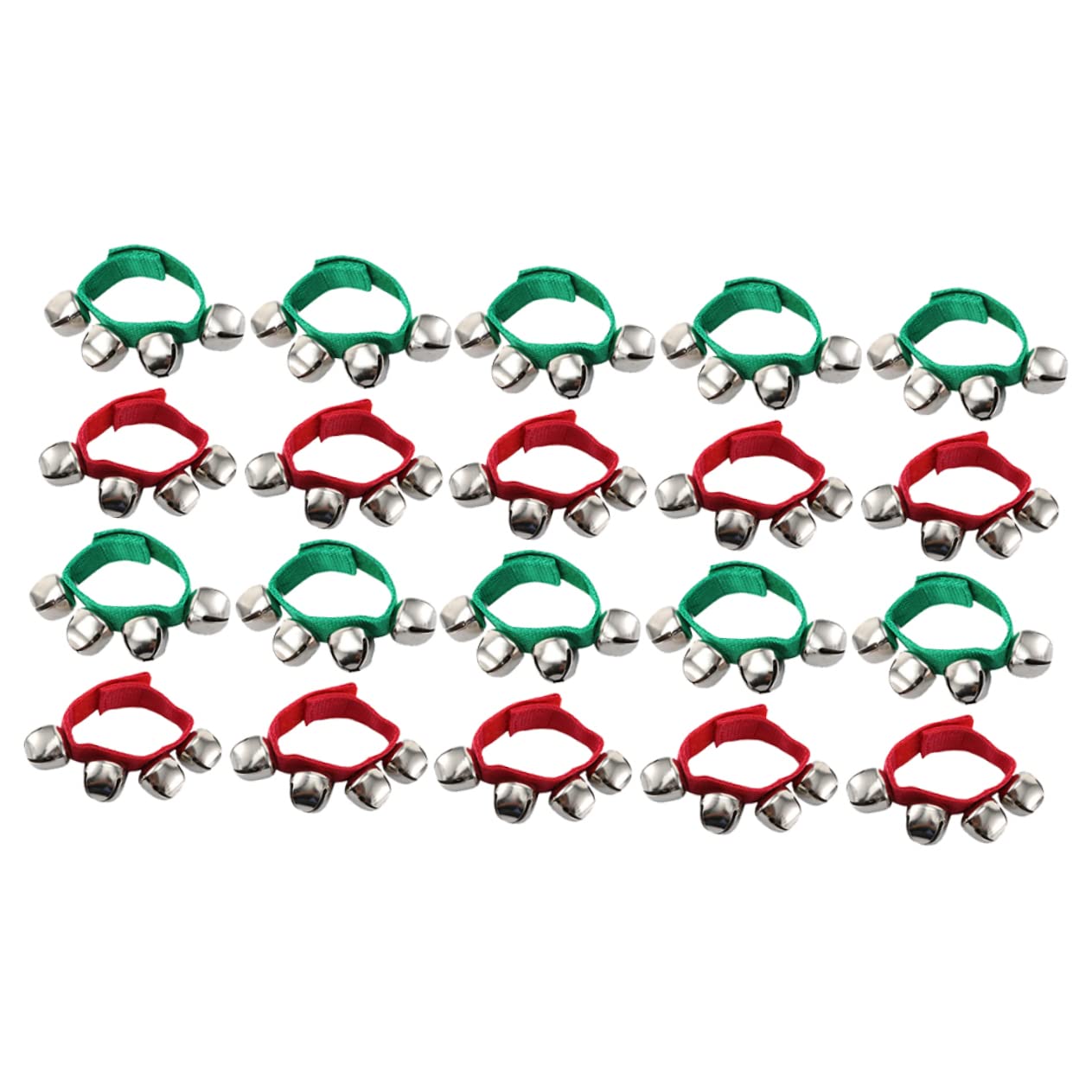 Toddmomy Sturdy Wrist Bell Bracelets 20 Pcs Hand Bells Decorative for Parties Random Color