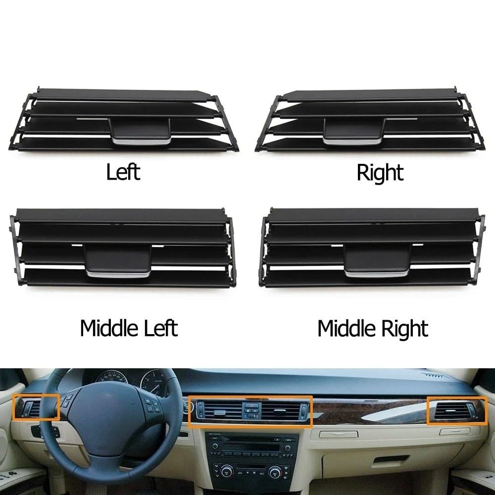 Grille De Ventilation Climatisation Avant Gauche Pour BMW Série 3 E90 E91 E92 E93 (2005-2012) - Remplacement Direct