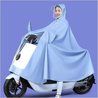 Capa de chuva com capuz, capa de chuva de ciclismo à prova d'água, capa de chuva unissex à prova de vento, para bicicleta, ebike, motocicleta, capa de poncho de chuva para scooter de mobilidade (Colo