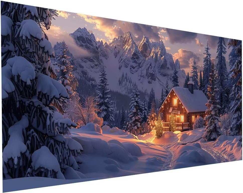 Broderie Diamant kit Complet 90x180 cm Activité Manuelle Adulte 5D