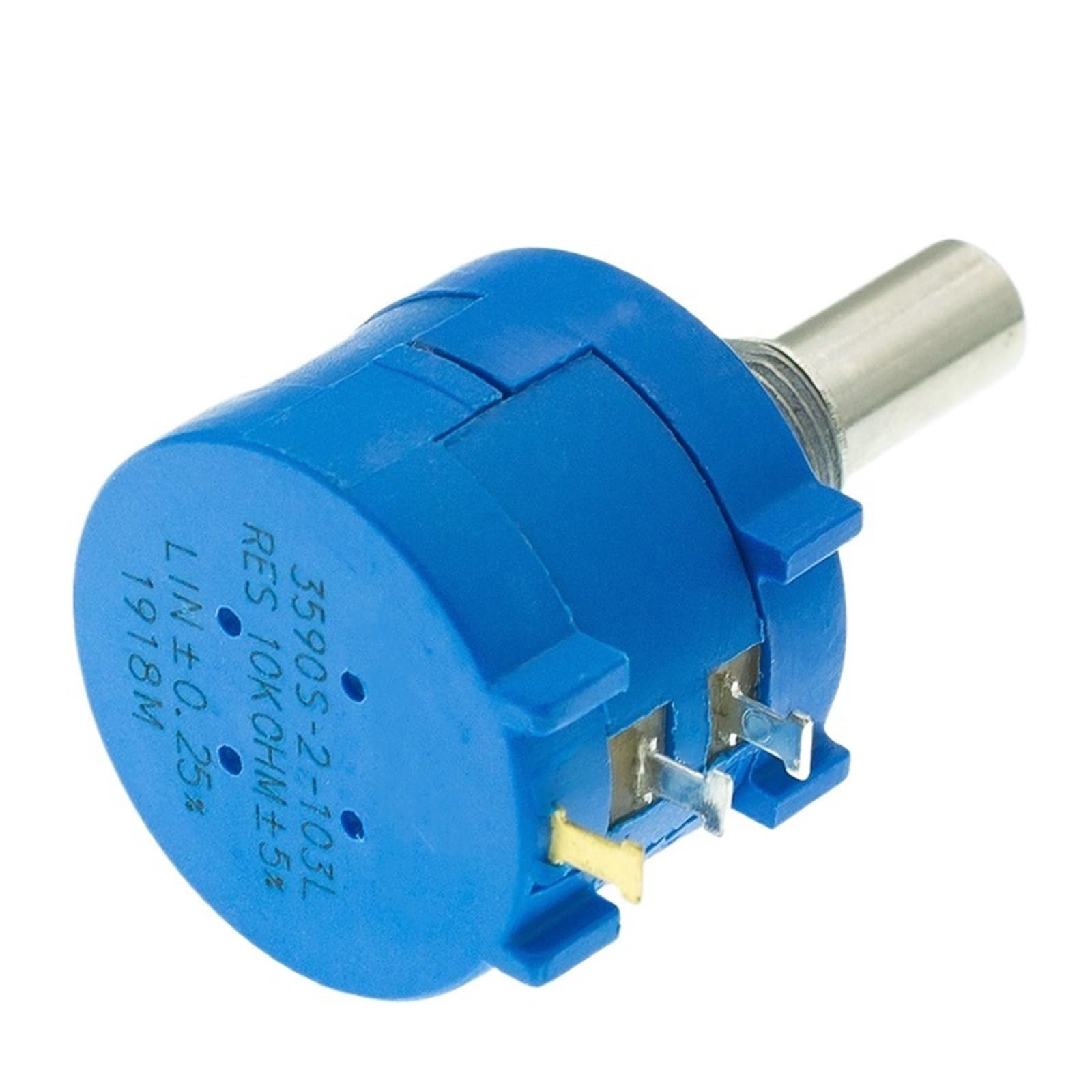 10 Stück 3590S-2-103L 3590S 10 K Ohm Präzisions-Multiturn-Potentiometer, 10 Ringe, verstellbarer Widerstand + Drehzähler, Drehknopf (20 K Ohm)