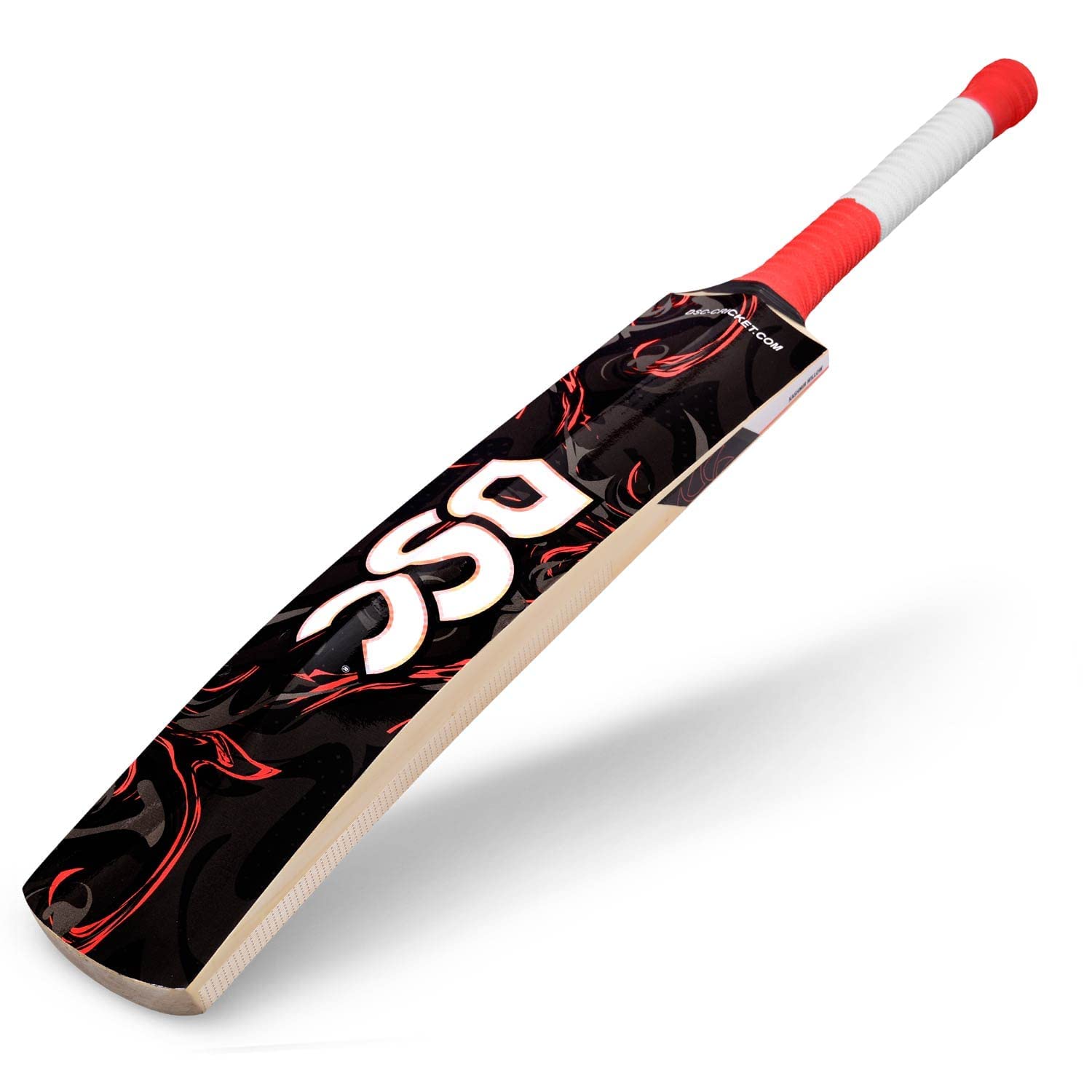 DSC Lava Cricket Bat for Mens and Boys | Material: Kashmir Willow Wood | Lightweight | Free Cover | Ready to Play | for Intermediate Player | Ideal for Leather Ball