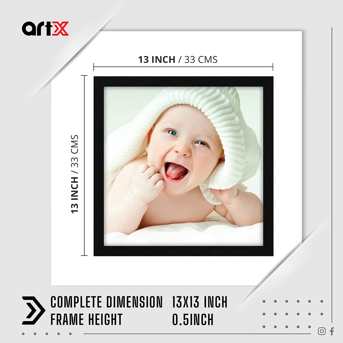 アートポスターNO.13(14498) ArtX Paper Cute Baby Pictures Wall Art Painting, Multicolor, Baby