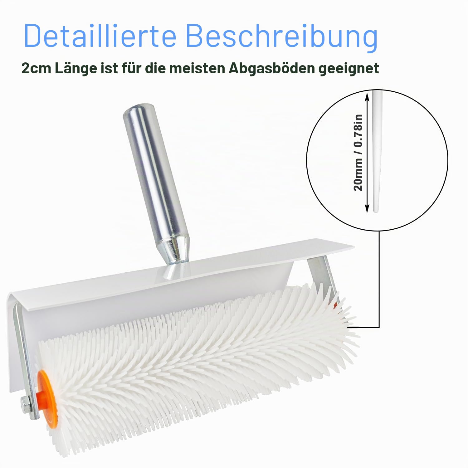 Stachelwalze, Langlebig, Verlängertes Design, Stachelwalze Ausgleichsmasse, Geeignet für Selbstnivellierenden Zement, Bodenfarbe, um Luftblasen zu Beseitigen Arbeiten (fig. reaktionär)