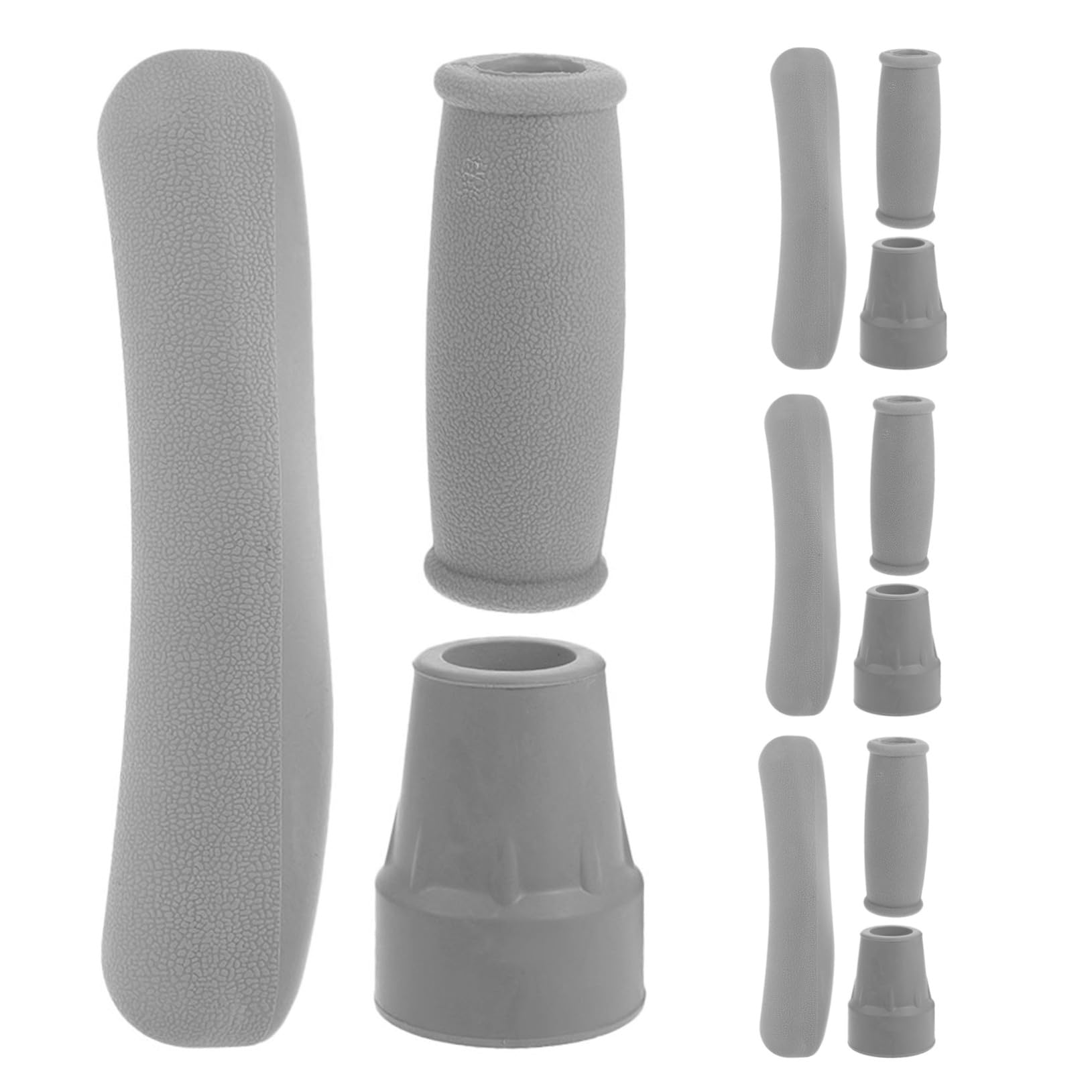 FOMIYES 4 Set Di Cuscinetti Per Stampelle Inferiori Impugnature Di Ricambio Per Stampelle Cuscinetti Per Le Mani Accessori Per Bastoni Da Passeggio Punte Per Stabilità Punte In Gomma