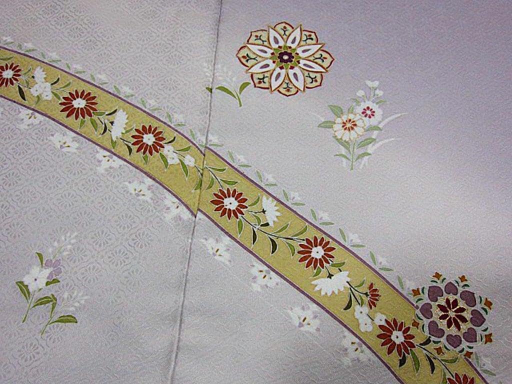 Amazon.co.jp: 名門・染の北川謹製 未仕立 CHULTHAINo.6 京友禅訪問着  