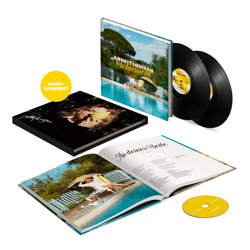 Sehnsucht (Handsigniertes Mediabuch inkl. 40-seitigem Buch, schwarzes Doppel-Vinyl auf 180gr. und einer CD) [Vinyl und CD jeweils mit 7 Bonustiteln]