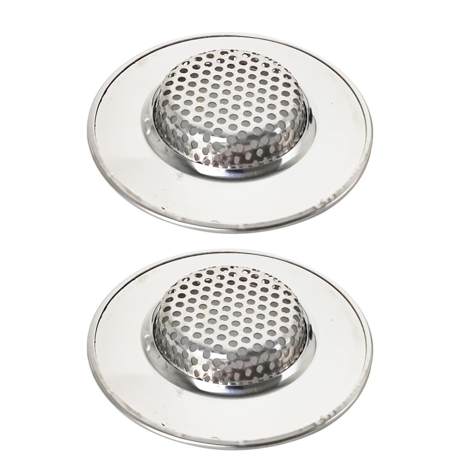 Haoyull As The Picture Shows Kitchen Sink Strainer Plug Stainless Steel Hole Cover Bathtub Shower Drain Cover Hair Catcher Sink Stopper 2Pcs