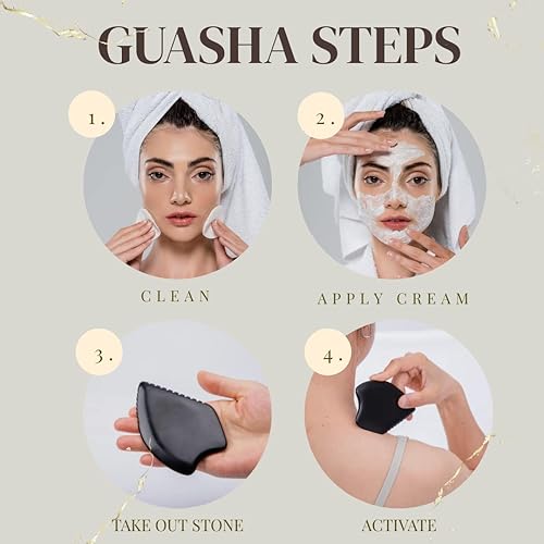 Miniatura 6 de Herramientas de masaje facial Gua Sha, herramienta tradicional de masaje facial y corporal, herramienta de drenaje linfático para esculpir la cara,