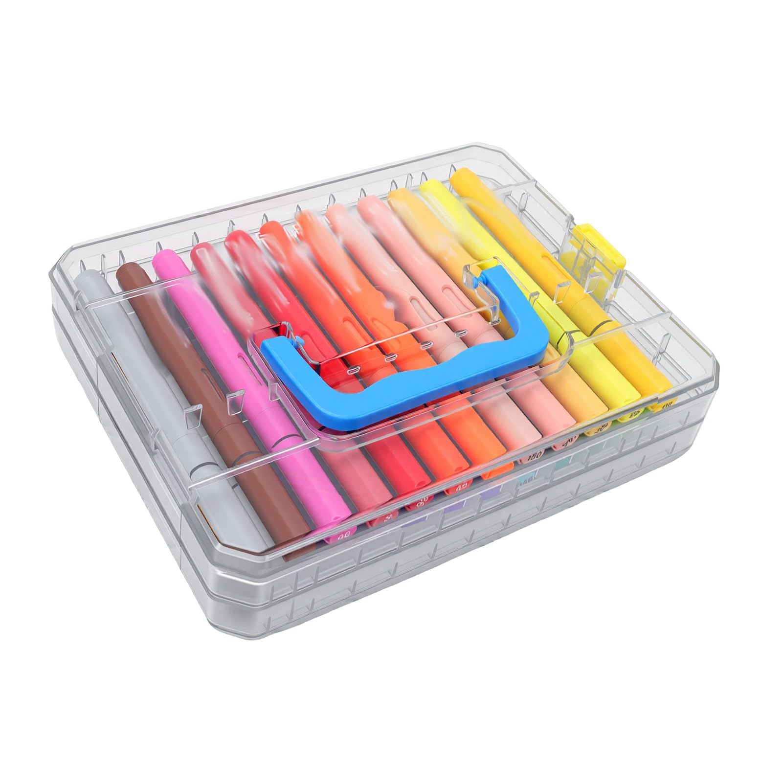 Acryl-Marker-Set, 24 Leuchtende Farben, Waschbar, Kunstbedarf für,