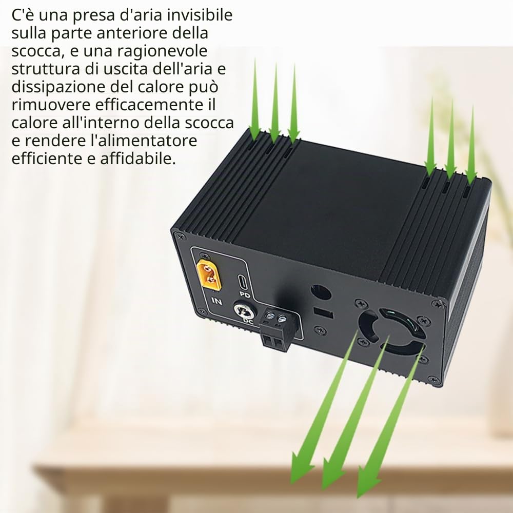 Modulo Alimentazione Step-down, XY-6509X DC-DC 585W 9A 12V-72V a 0,5V-65V Convertitore Buck MPPT a Tensione Continua Costante