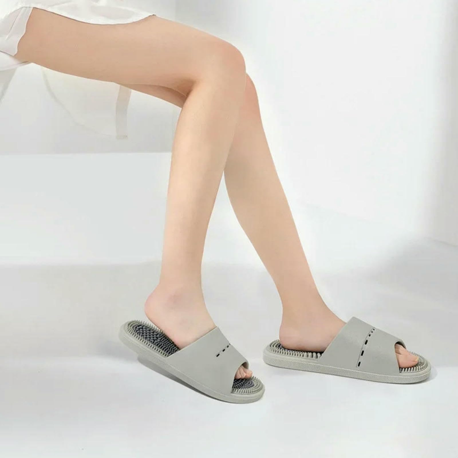 Ciabatte Uomo Pantofole Domestiche per Uomini da Donna Scarpe Doccia Bagno Non Slip Sandali-verde-40-41