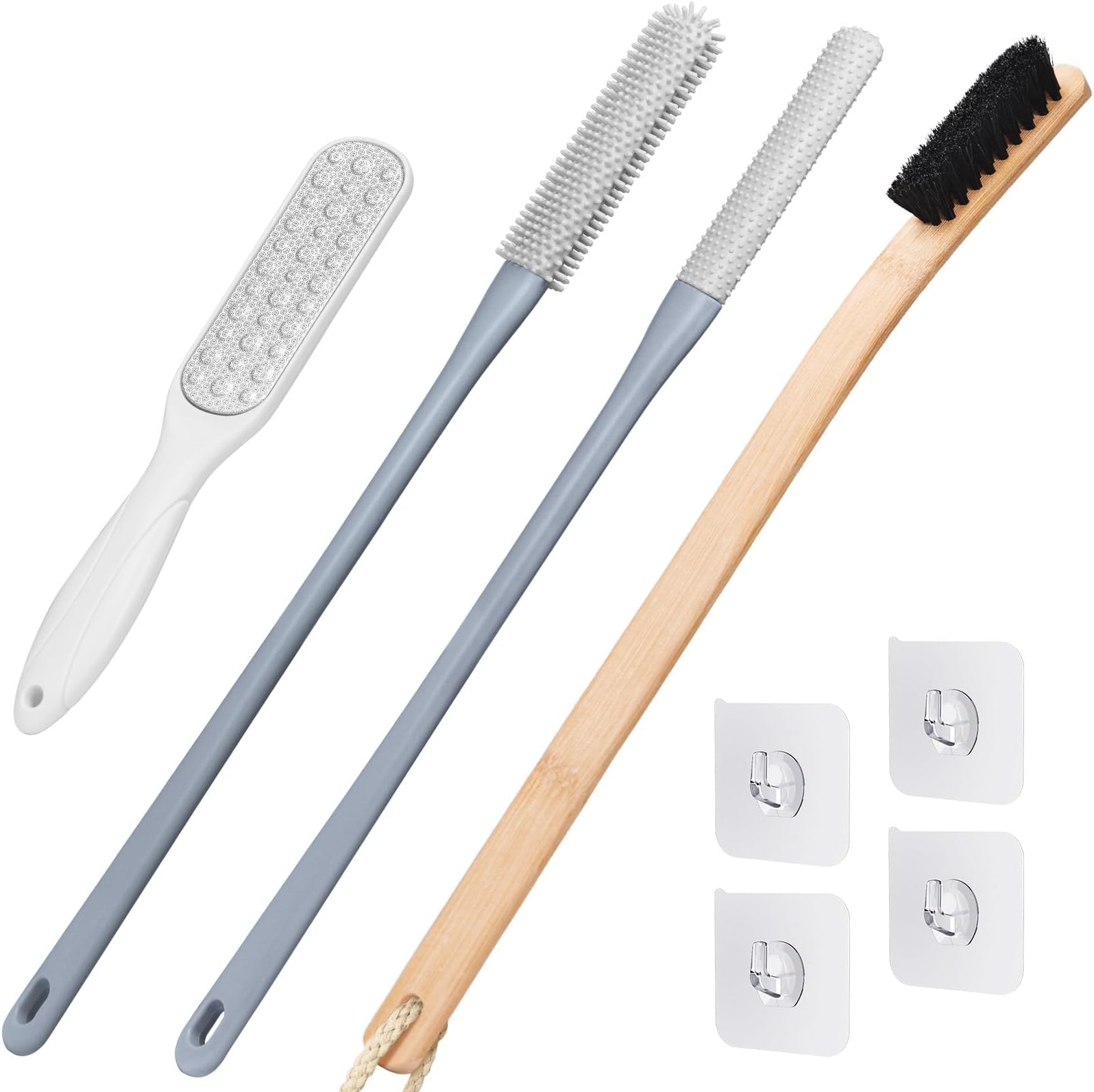 Buy DailyDwell Toe Scrubber Brush For Men Women ToeGap Cleaning Brush - Foot Scrubber In Shower, Silicone Soft Long Handle Toe Cleaning Brush Online At Best Prices In India